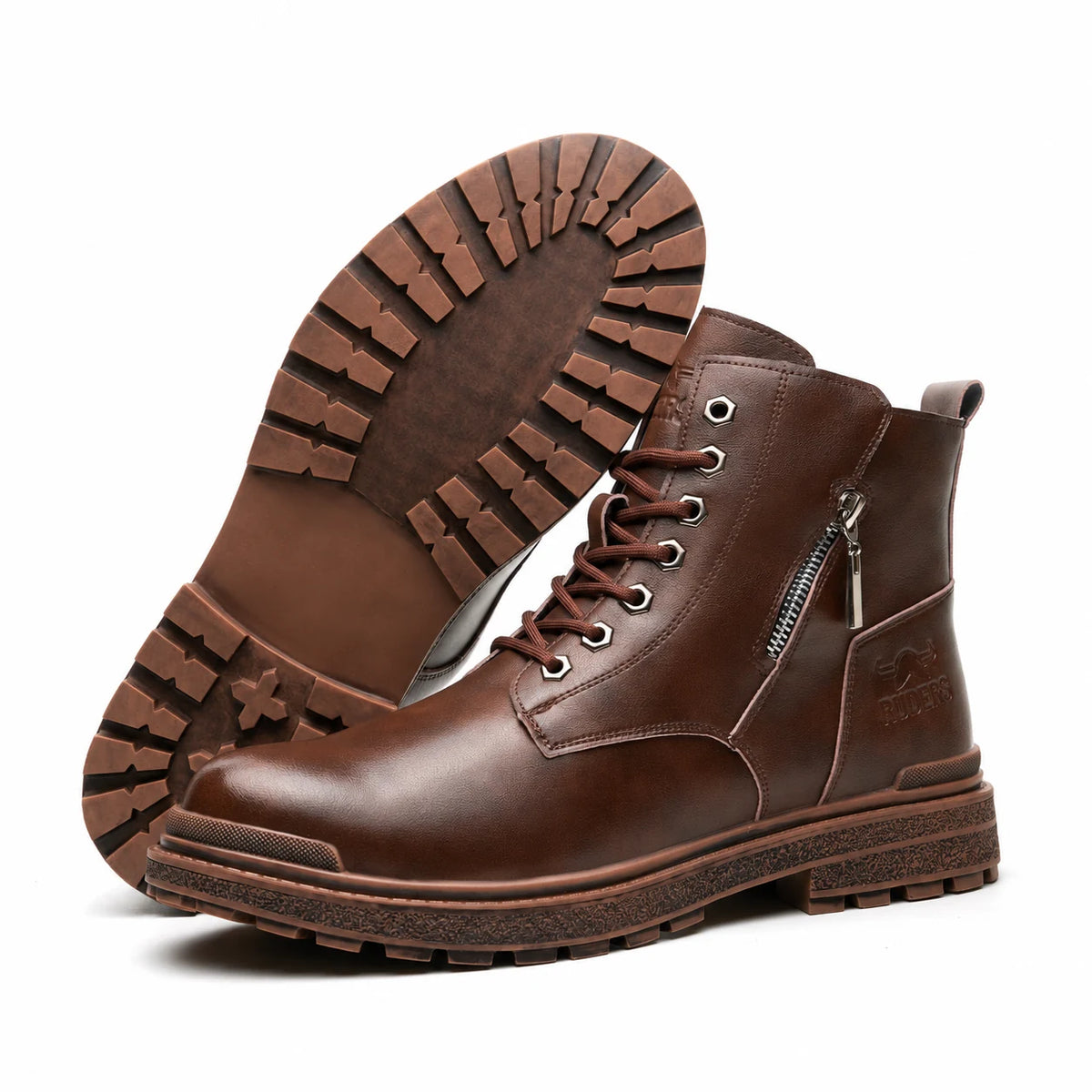 Bota con casquillo OLAF GARNET Ruders con cierre lateral