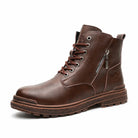 Bota de seguridad con casquillo y cierre lateral OLAF GARNET Ruders en color marrón